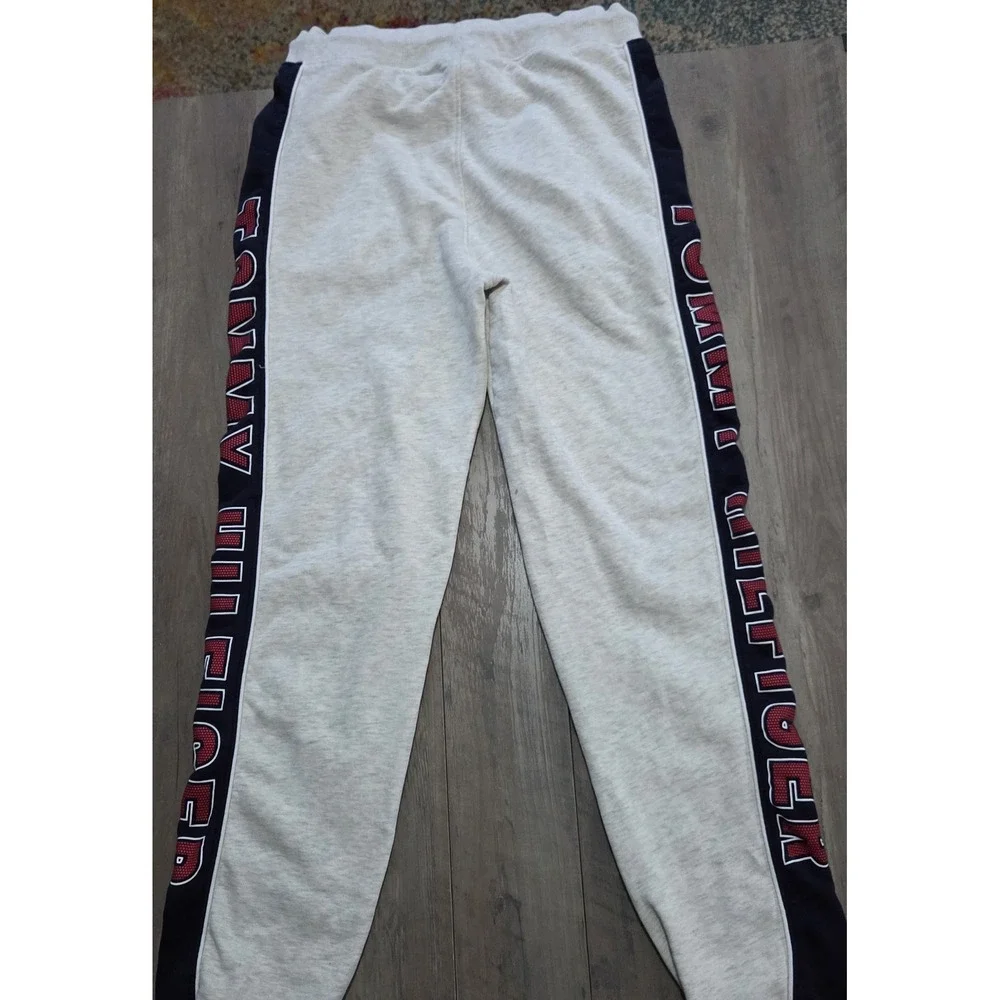 Tommy Hilfiger Heathered Cream Joggers Pants W/ Side Logo Boys Youth Sz XL (20)